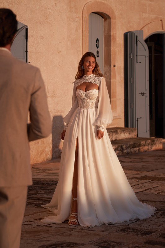 Robe de mariée bohème chic à Marseille